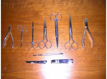 Lot: Nail And Manicure Instruments - Scissors, Clippers, And More