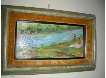 Lovely Framed Oil On Board Signed Ina Brody (ina Driscoll Brody) - Eugene Frazier Studio Label