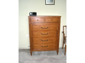 Henredon Chest Of Drawers With Reeded Stiles, 5 Long Drawers