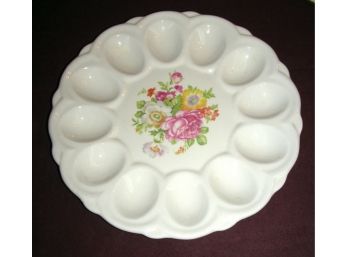Egg Plate, E And R American Artware Mark