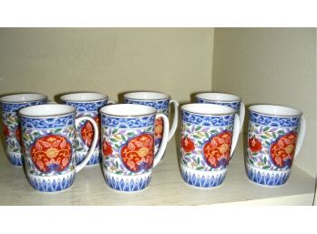 Set Of 8 Coffee Mugs