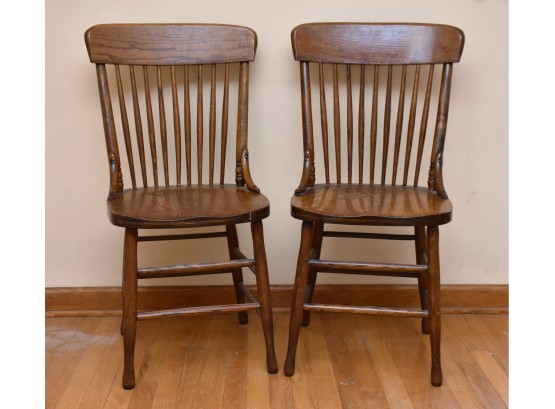 Pair Of Spindleback Chairs