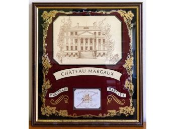 Vintage 1919 Chateau Margaux 1er Grand Cru Wine Label Mirror Print