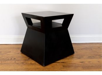 Black Contemporary Multi Dimentional Side Table