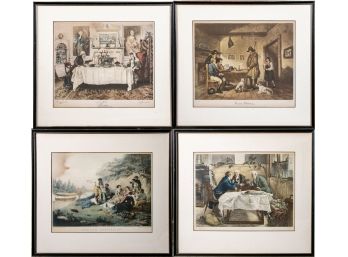 Set Of Four Framed And Glazed Lithographs