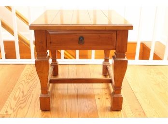 Rustic Solid Wood Paneled Top Table