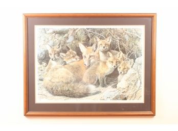 Fox Lithograph Framed And Signed In Pencil 'Bruns 89'' 7556/20,106