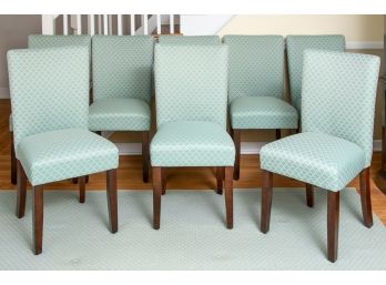 Set Of 8 Freshly Upholstered Dining Chairs.