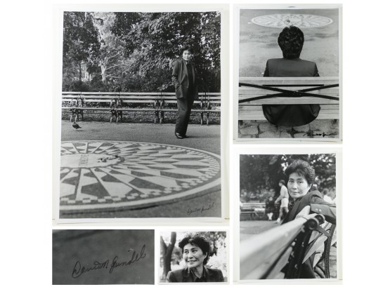 4 Yoko Ono 11 X 14 Photographs By David M. Spindell (Signed Gel Prints)