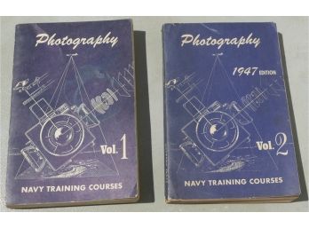 Photography - Navy Training Courses Volume 1 & 2 (Complete) Set Of Books