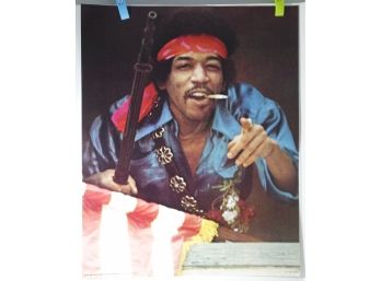 Vintage Jimi Hendrix Poster - Rainbow Bridge, 1971 (July 1970 Concert In Maui) - Mint Condition