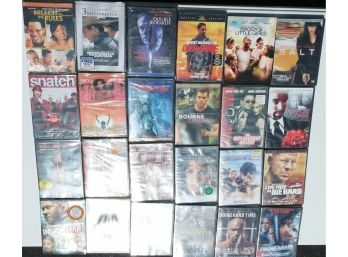 24 NEW (Sealed) Movie DVD's  Popular Titles - Great Collection