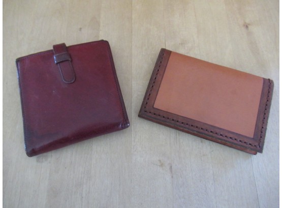 Pair Leather Wallets - One Is Coach