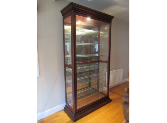 Large Glass Curio Cabinet With Light