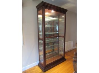 Large Glass Curio Cabinet With Light