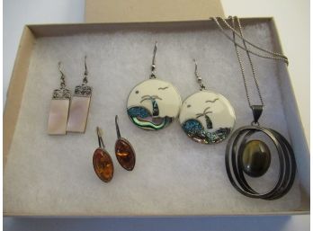 Jewelry Lot - Sterling And Other