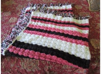 Handmade Crochet Shell Stitch Throw