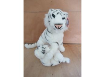 Plush Stuffed Tiger With Cub - New With Tag