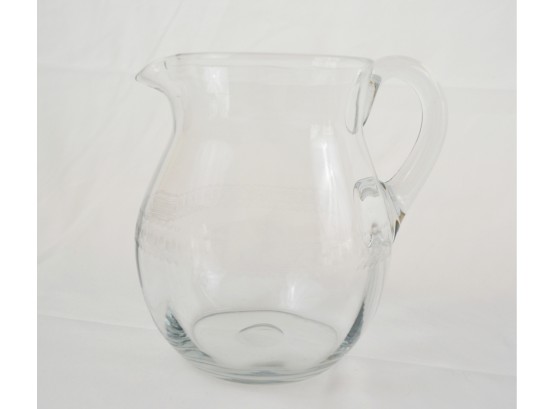 Pitcher With Etched Detail