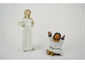 Two Girl Figurines Lot