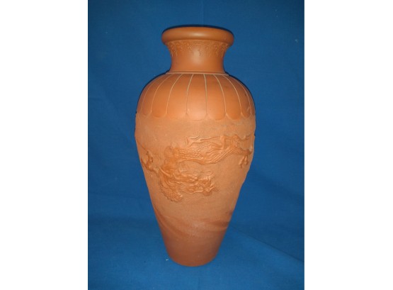 Terra Cotta Dragon  Vase