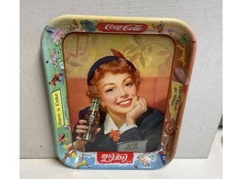 1950s Original ( Not A Repro) Coca Cola  Tray 13x11 Good Con