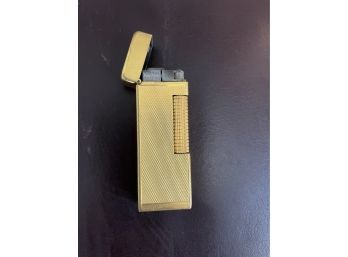 Vintage Gold Plated  Dunhill Lighter . Working Condition