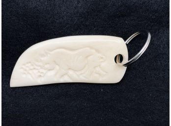 Carved Keyring From Africa