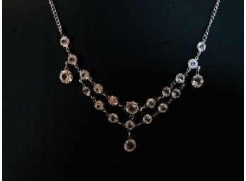 Delicate Crystal Drop Necklace