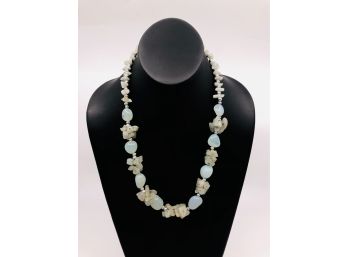 Pale Green Agate Necklace