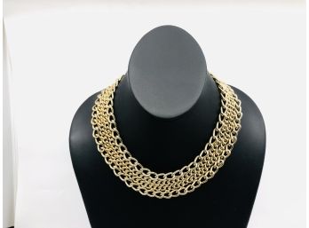 Goldtone Collar Necklace