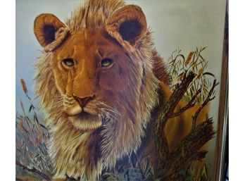 Oil Painting Of Lion