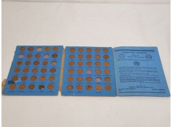 Vintage 1950s 60s & 70s United States Pennies In Folio