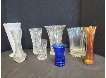 Vintage Glass & Crystal Flower Vases