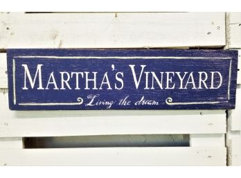 Martha's Vineyard Wooden Wall Hanging By Sanctuary