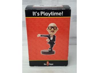 Rare Six Flags Great Adventure Mr. Six - 'It's Playtime' Guy Bobblehead - New In Box!!