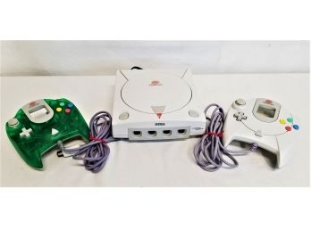 Vintage Sega Dreamcast Gaming Console & Two Controllers