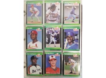 Baseball Card Album Filled With 500 Baseball Cards From 1989