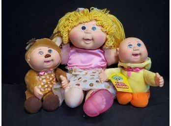 Trio Of  Like New Cabbage Patch Kids Dolls