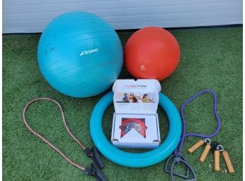 Work Out Equipment - New Beachbody Turbo Fire, Exercise Balls, Bands & Everlast Grip Strengtheners
