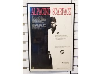 Vintage Al Pacino Scarface Framed Movie Poster - Original Manufactured By Scorpio Posters