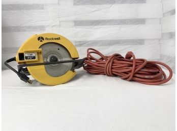 Rockwell 7 1/4' Circular Saw Model 4500 Type 1 & GE Heavy Duty Extension Cord
