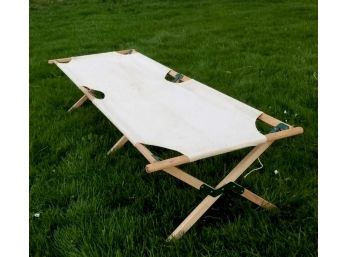 Vintage Folding Military Cot - The Byer Mfg. Co