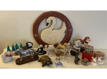 Large Miscellaneous Lot Of Animal Themed Decor