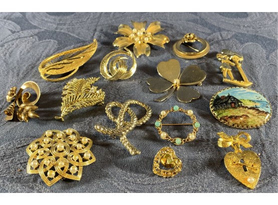 Vintage Gold-tone Pins