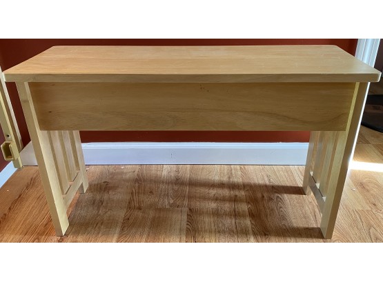 Wooden Bench With Storage