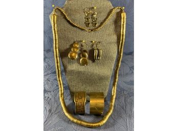 Brass-tone Metal Jewelry