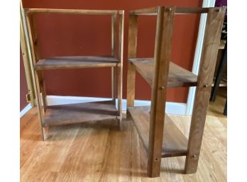 Pair Of Wooden Bookcases