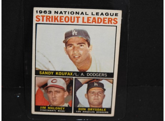 1964 Topps LA Dodgers HOFer Sandy Koufax Baseball Card