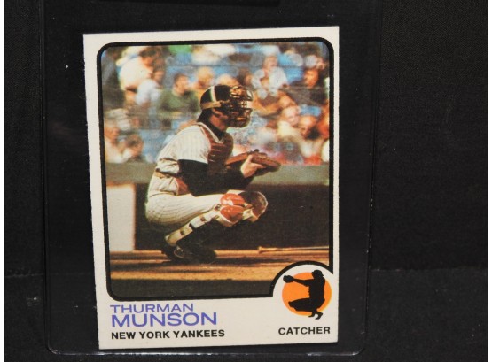 1973 Topps NY Yankees Star Thurman Munson Baseball Card